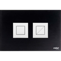 VS0878870 Клавіша (пневматика) BLACK & WHITE AL Black (глянцева квадратна) Valsir S.p.A.