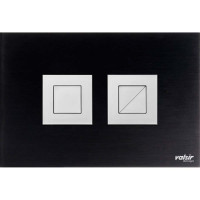 VS0878871 Клавіша (пневматика) BLACK & WHITE AL Black (матова квадратна) Valsir S.p.A.