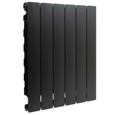 Радіатор алюмінієвий (6 секцій) BLITZ SUPER B4 BLACK COFFEE чорний 500/100 16 атм ΔT 70K 1153 Ват FONDITAL