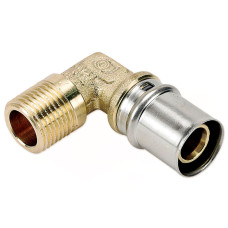 40532006 Коліно з зовнішньою різьбою (прес) Ø20 х 3/4″ З Idrosanitaria Bonomi S.p.a.