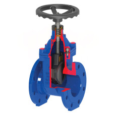 20.900I150V16EEC Засувка (високоміцний чавун) з прогумованим клином DN150 Brandoni S.p.A.