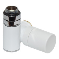 V130112ESX Кран-термостат трьохосьовий БІЛИЙ Ø1/2&Prime;x3/4&Prime; SX (лівий) COMBI CORNER (підкл. тену) Carlo Poletti Srl