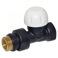 V141710EFS9005O Термоклапан прямий BLACK MATTE Ø1/2&Prime; FIRST THERMO Carlo Poletti Srl