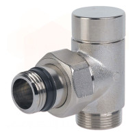 V50211Q Кран відсікаючий кутовий НІКЕЛЬ Ø1/2&Prime; x 3/4&Prime; EK TOP MANUALE Carlo Poletti Srl