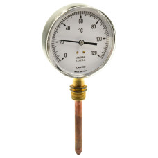 91649100 Термометр Ø100 0/120°С 10 см вертикальний Cewal S.p.A.
