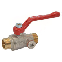 4131960 Кран кульовий з повітровідвідником Ø3/4″ ЗЗ PN35 –20°C/+120°C алюмінієва ручка Comisa S.p.A.