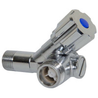D912285SD Кран з фільтром і зворотнім клапаном подвійний кутовий Ø1/2&Prime; х 3/8&Prime; х 3/4&Prime; VA Albertoni srl