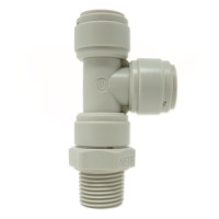 Трійник Ø3/8&Prime; (трубка) х Ø3/8&Prime; (трубка) х Ø1/4&Prime; ЗР Polyacetal (HRST3/8-N02G) CDC Fluidtech Europe S.r.l.