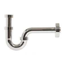 431011420 Сифон пластиковий трубчастий ХРОМ для умивальника (під автопробку) DREAM Ø32 х 1 1/4&Prime; Ghidini SpA