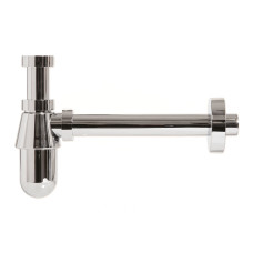 432011425 Сифон пластиковий ХРОМ для умивальника (під автопробку) DREAM Ø32 х 1 1/4&Prime; Ghidini SpA