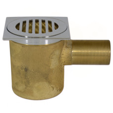 721 Трап горизонтальний латунний 100 x 100 x Ø40 мм Ghidini SpA