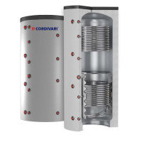 3251162312704 Теплоакумулятор (буферна ємність) 600 л PUFFER 2 (2 теплообмінника) VB (тверда незйомна ізоляція) Cordivari srl