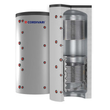 3251162282826 Теплоакумулятор (буферна ємність) 1000 л PUFFER 2 (2 теплообмінника) VС (м`яка зйомна ізоляція) Cordivari srl