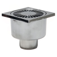 CV10JCR / E2222CR Трап вертикальний пластиковий хромований Ø50 х 100 мм REDI s.p.a.