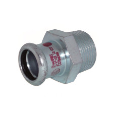 387100022 Перехідник сталевий Ø22 х 1″ З оцинкований (опалення) STEELPRES® RM