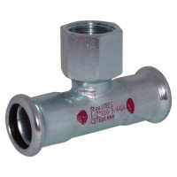 389102042 Трійник сталевий Ø42 х 1/2″В х 42 оцинкований (опалення) STEELPRES® RM