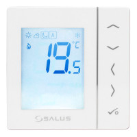VS35W Дротовий, цифровий терморегулятор прихованого монтажу 230В (білий) SALUS Controls