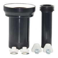 58.933.00..0000 Набір до інсталяції PP (патрубок Ø90 180 мм + Ø45, білі накладки) SANIT (Germany)