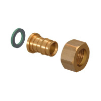 1023017 Штуцер латунь Q&E з накидною гайкою Ø25 х 3/4&Prime; ВР Uponor GmbH