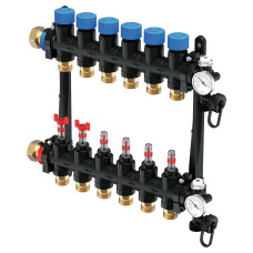 1085951 Колектор для ТП (технополімер) з витратомірами Vario M Ø1 НГ x 9 х 3/4&Prime; Uponor GmbH