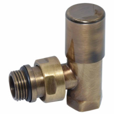 V150310M Кран радіаторний кутовий BRUSH BRONZE Ø1/2&Prime; COMPACT Carlo Poletti Srl