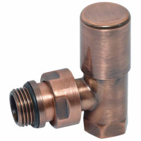 V150310I Кран радіаторний кутовий BRUSH COPPER Ø1/2&Prime; COMPACT Carlo Poletti Srl