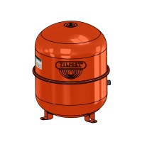 1300003503 Бак розширювальний на ніжках CAL-PRO 35 л 3/4&Prime;G Ø404 H=387 мм 4 bar –10+99°C Zilmet S.p.A.