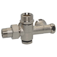 3856000400 Нижній блок кутовий Ø1/2″ для комплекту нижнього підключення радіатора 100% BIANCHI F.lli S.p.A.