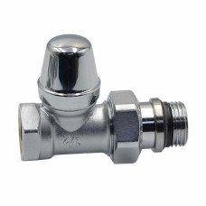 432422 Кран радіаторний ХРОМ ручка відсікаючий Ø1/2″ прямий 10 bar Caleffi S.p.a.