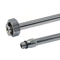 K042100 Трубка для змішувача М10 х 1/2″В хромована L=1,0 м VA Albertoni srl