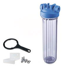 ZA1800911 Фільтр-колба DP BIG TS (прозора) Ø1 1/2&Prime; IN (пластик) 20&Prime; 45°C 8,3 bar KIT Atlas Filtri s.r.l.