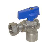 527004040E Кран кутовий Ø1/2″ В х 1/2″ В з накидною гайкою (blue/синій) BIANCHI F.lli S.p.A.