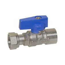 528005050E Кран прямий Ø3/4&Prime; В х 3/4&Prime; В з накидною гайкою (blue/синій) BIANCHI F.lli S.p.A.