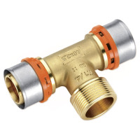4033401040 Трійник з зовнішньою різьбою (прес) Ø40 х 1 1/4″ З х 40 Idrosanitaria Bonomi S.p.a.
