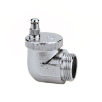 504621 Повітровідвідник кутовий AERCAL® автоматичний Ø1&Prime; З ліва різьба 100°C 2,5 bar 10 bar Caleffi S.p.a.