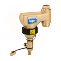546806 Дешламатор з магнітом вертикальний DIRTCAL® Ø1″ ВВ 0÷110°C 10 bar 5 μm Caleffi S.p.a