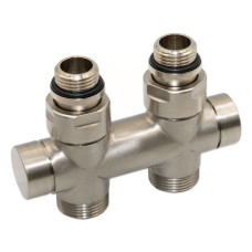 V48510JSB Вузел відсікаючий TWIN BRUSH SILVER прямий Ø1/2″ З x 3/4″ EK 50 мм Carlo Poletti Srl