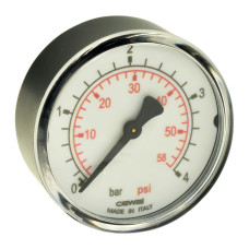 91469211 Манометр Ø63 1/4″ 4 бар фронтальний Cewal S.p.A.