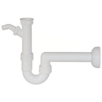 12611240 Сифон для мийки трубчатий Ø40 х 1 1/2&Prime; з підлюченням ПМ без випуску Ghidini SpA