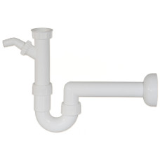 12611240 Сифон для мийки трубчатий Ø40 х 1 1/2&Prime; з підлюченням ПМ без випуску Ghidini SpA