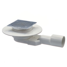 421010DO Трап горизонтальний DAFNE серія SLIMMY Ø50 х 100 мм пластик ABS з латунною хромованою решіткою  Ghidini SpA