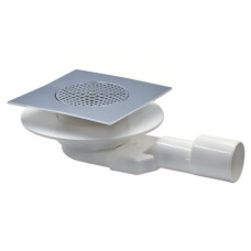 421015DO Трап горизонтальний DAFNE серія SLIMMY Ø50 х 150 мм пластик ABS з латунною хромованою решіткою  Ghidini SpA