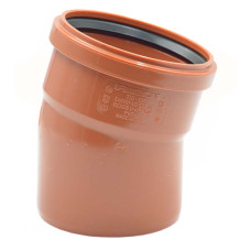 010205E Коліно (зовнішня каналізація) Ø200 15° PVC (Ral 8023) REDI s.p.a.