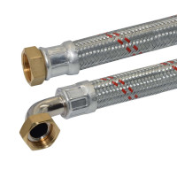 658402420800 AVC-Z DN25 Шланг кутовий антивібраційний 1&Prime;х1&Prime; ВВ  -5/+90 C° PN10 L=800 мм PARIGI