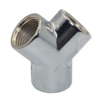 F126CR001 Трійник Y-подібний (хром) Ø1/2&Prime; ВВВ FP Pattaroni