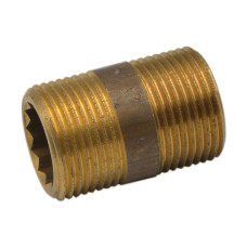 F205 Довгий ніпель латунний Ø3/4&Prime; x 40 мм (шестигранник) FP Pattaroni/SANHA