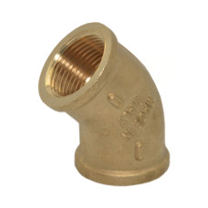 F99R000 Коліно 45° латунне Ø1/4&Prime; ВВ FP Pattaroni