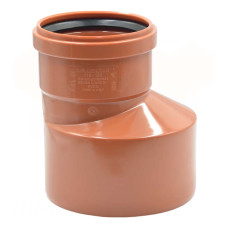 051205E Перехідник ексцентричний (зовнішня каналізація) Ø125-200 PVC (Ral 8023) REDI s.p.a.