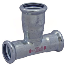 392022028 Трійник редукційний сталевий Ø22 х 28 х 22 оцинкований (опалення) STEELPRES® RM