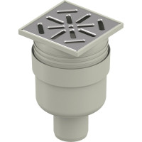 1136470 Трап вертикальний Ø100 нержавіюча решітка 150 x 150 мм Uponor GmbH